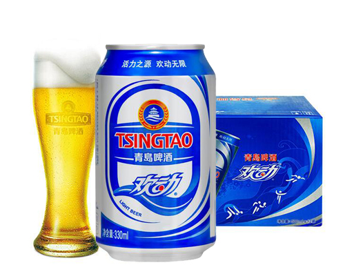 青岛啤酒欢动330ml*24瓶/箱